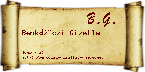 Benkóczi Gizella névjegykártya