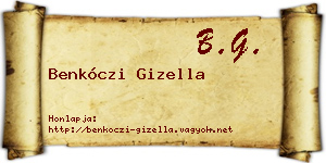Benkóczi Gizella névjegykártya